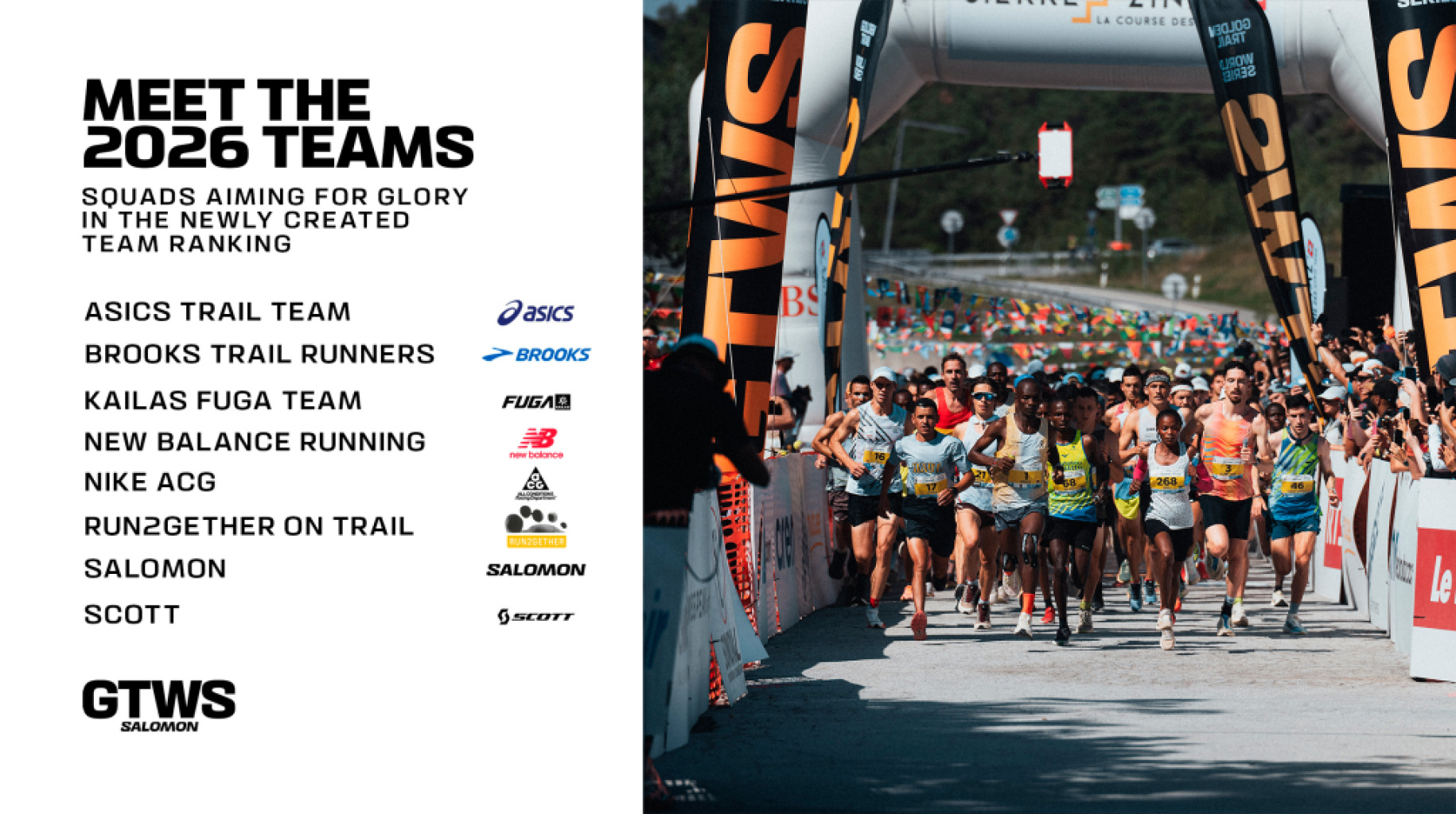 Teamranking geïntroduceerd in Golden Trail World Series